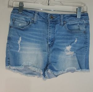 Wax Jeans Raw Hem Factory distressing Shorts Small